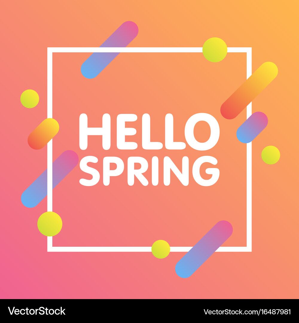 Flat dynamic background design colorful geometric vector image