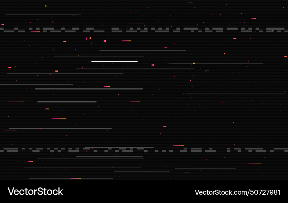 Glitch gradient shapes horizontal static lines Glitch gradient shapes horizontal static lines vector image