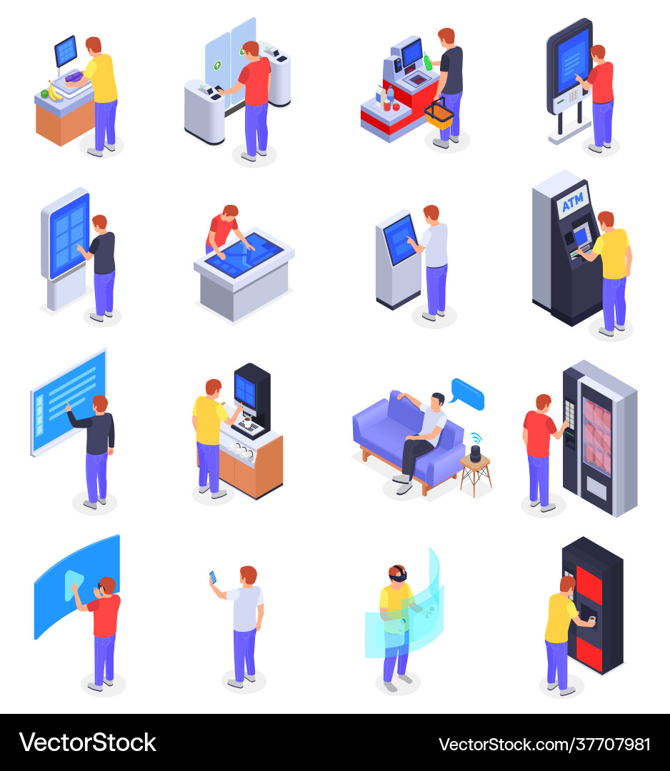 Interfaces icons set Vector Image