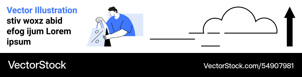 Man working with fabric while integrating Man working with fabric while integrating vector image