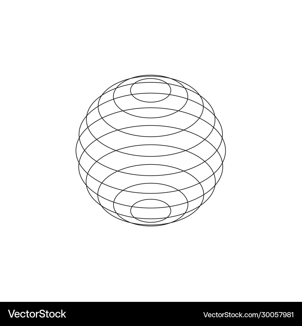 Wireframe earth grid mesh objects network line Wireframe earth grid mesh objects network line vector image