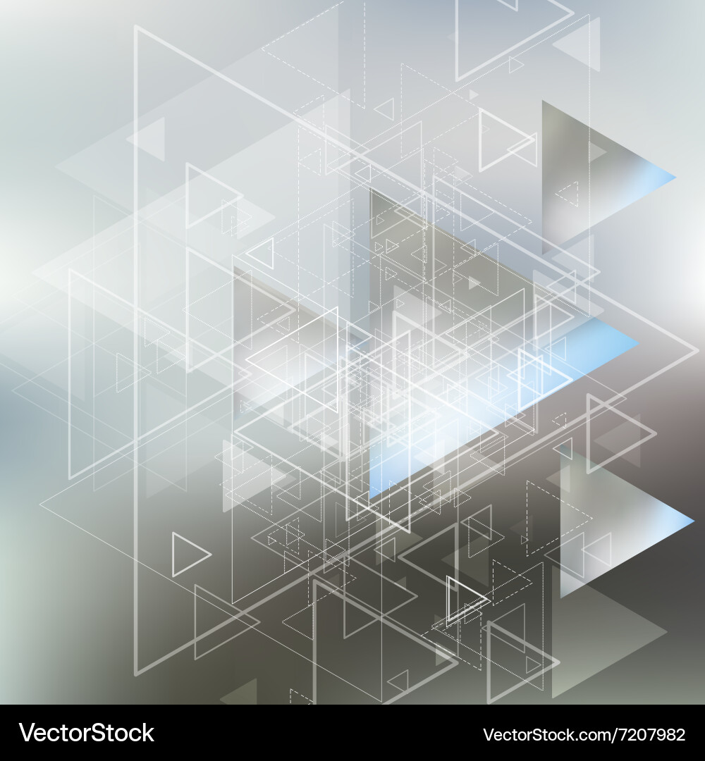 Abstract blurred background with triangles vector image