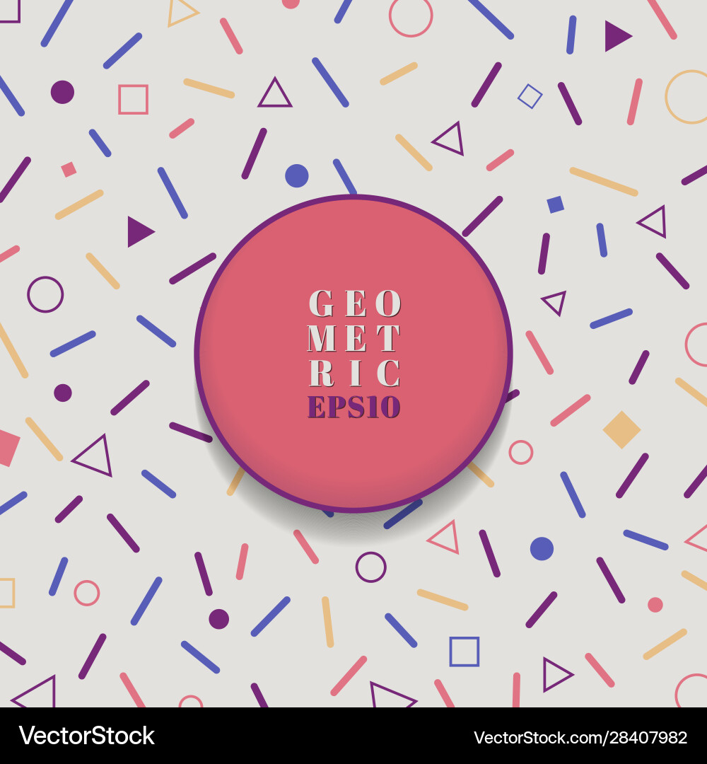 Abstract geometric triangle square and rounded Abstract geometric triangle square and rounded vector image