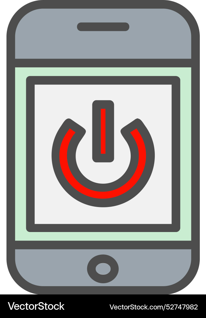 Button line filled icon design Vector Image