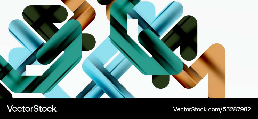 Dynamic colorful lines minimal abstract background vector image