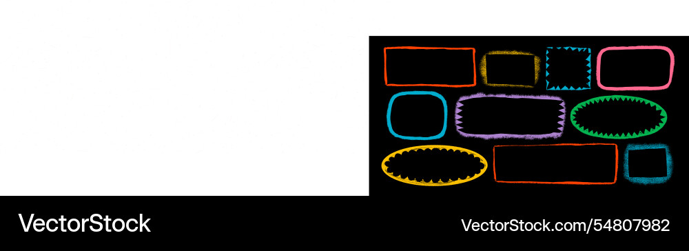 Set of frames with zigzag and scallop torn edges Set of frames with zigzag and scallop torn edges vector image