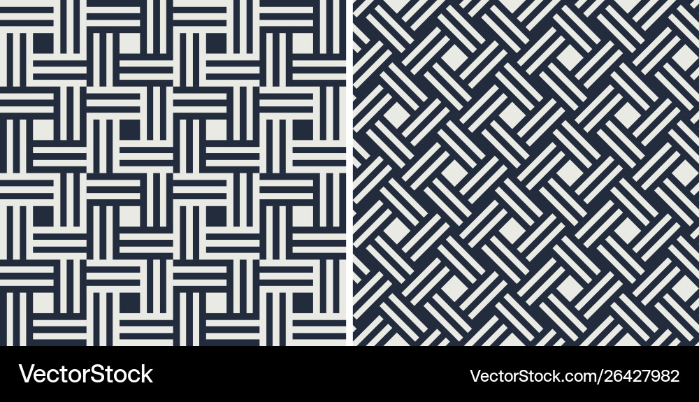 Set seamless patterns abstract geometric Set seamless patterns abstract geometric vector image