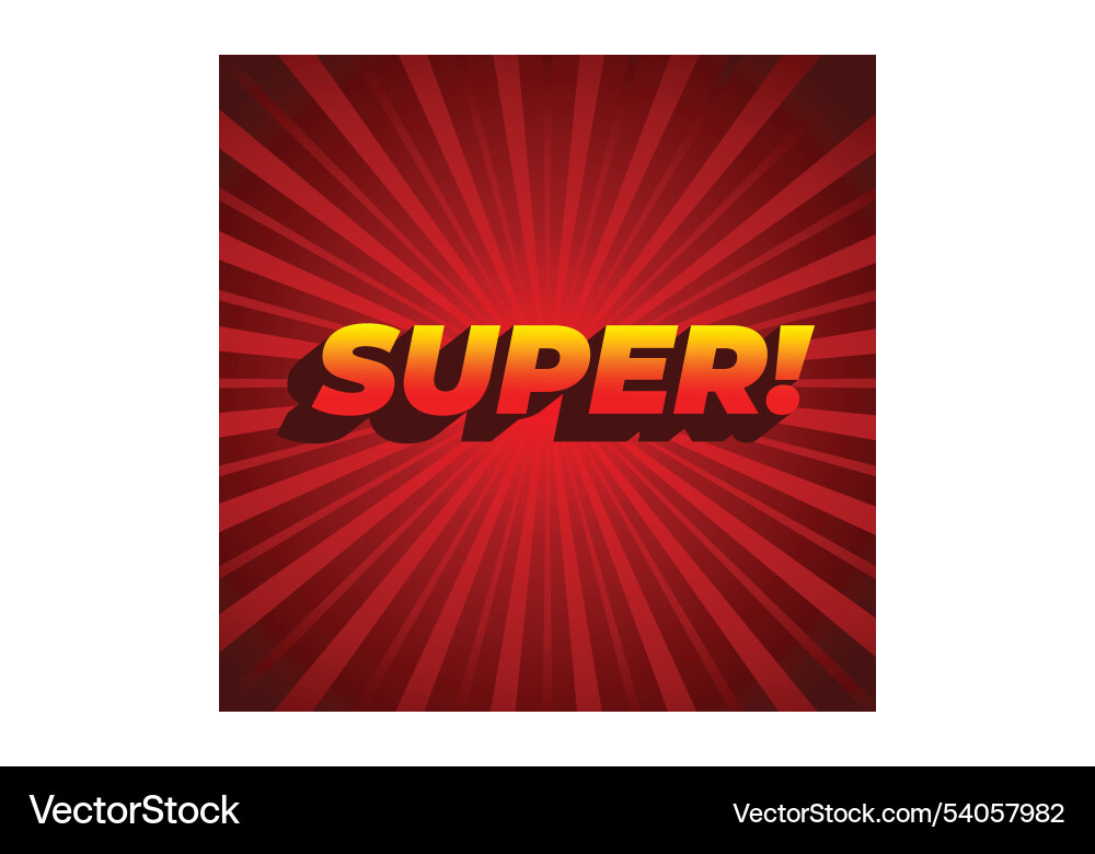 Super text effect in colorful style with 3d look Super text effect in colorful style with 3d look Vector Image
