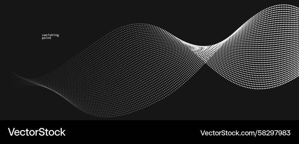 Abstract Flowing Particle Background Vector Image