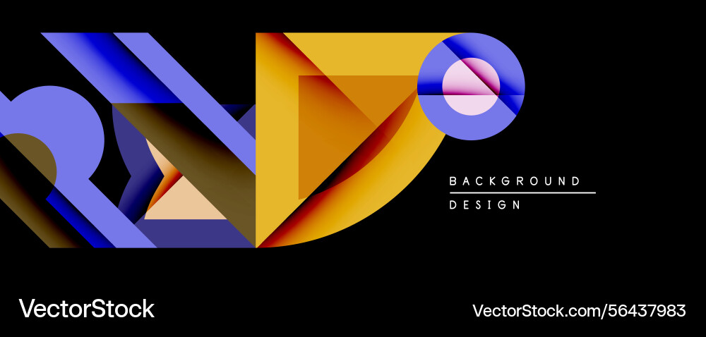 Abstract geometric composition overlapping shapes Abstract geometric composition overlapping shapes vector image