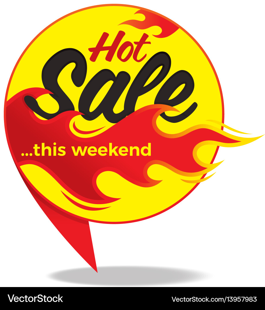 Hot sale price offer deal labels stickers bubble Hot sale price offer deal labels stickers bubble vector image