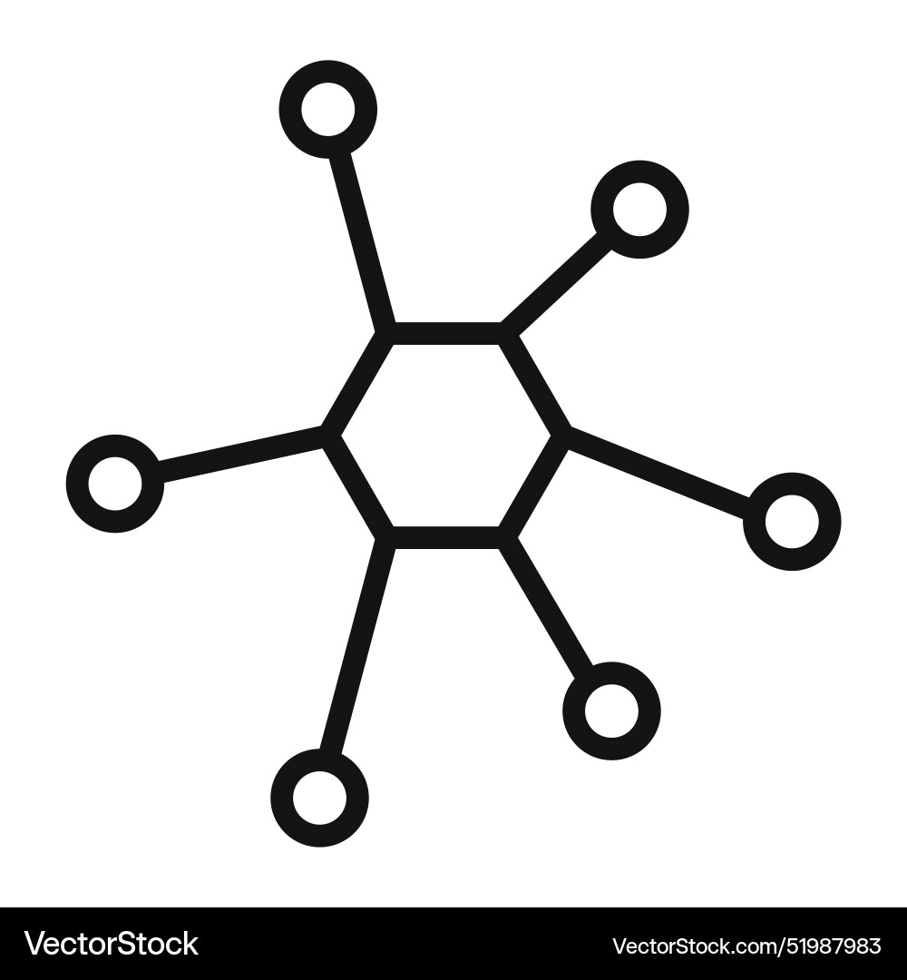 Interactive chart connected network icon for data Interactive chart connected network icon for data Vector Image