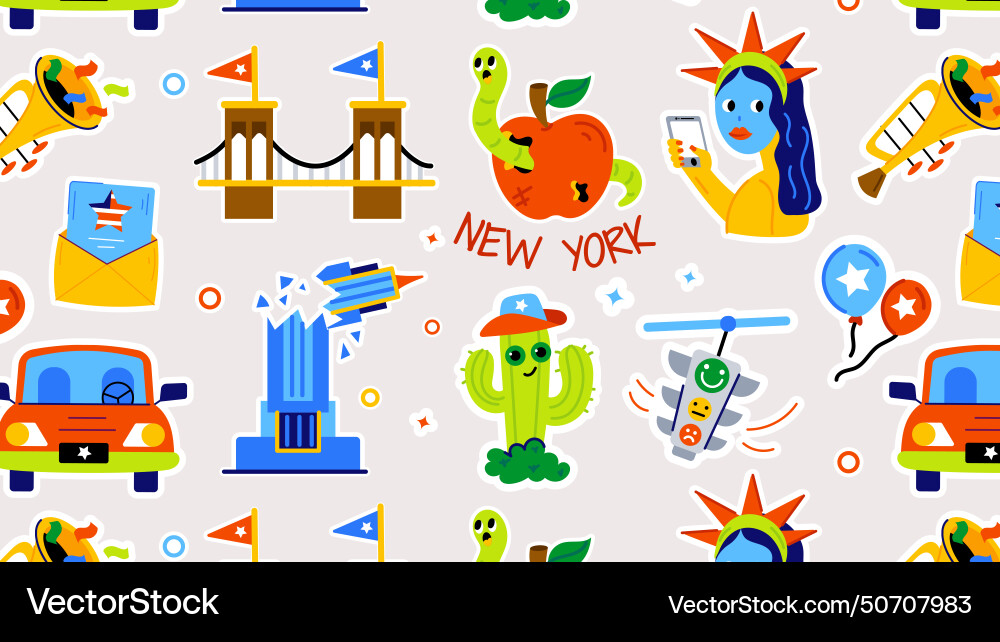 Nyc theme Royalty Free Vector Image - VectorStock