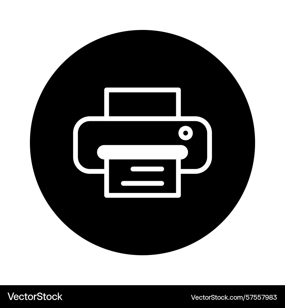 Printer icon design representing print Printer icon design representing print vector image