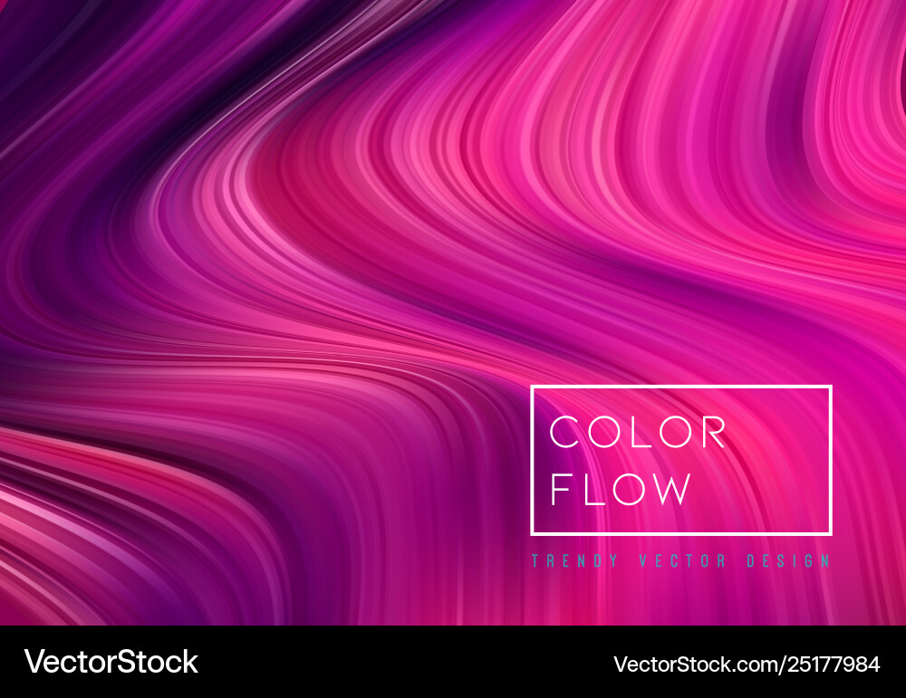 Abstract Color Flow Background vector image