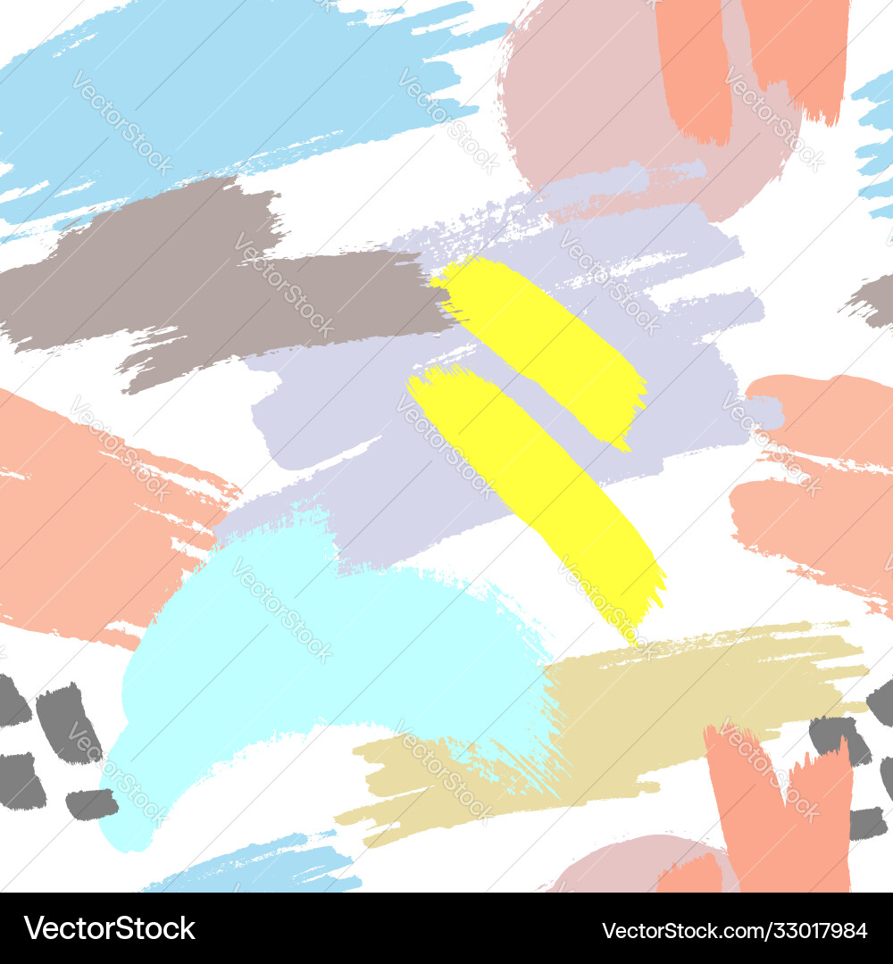 Abstract seamless pattern with color brush Abstract seamless pattern with color brush vector image
