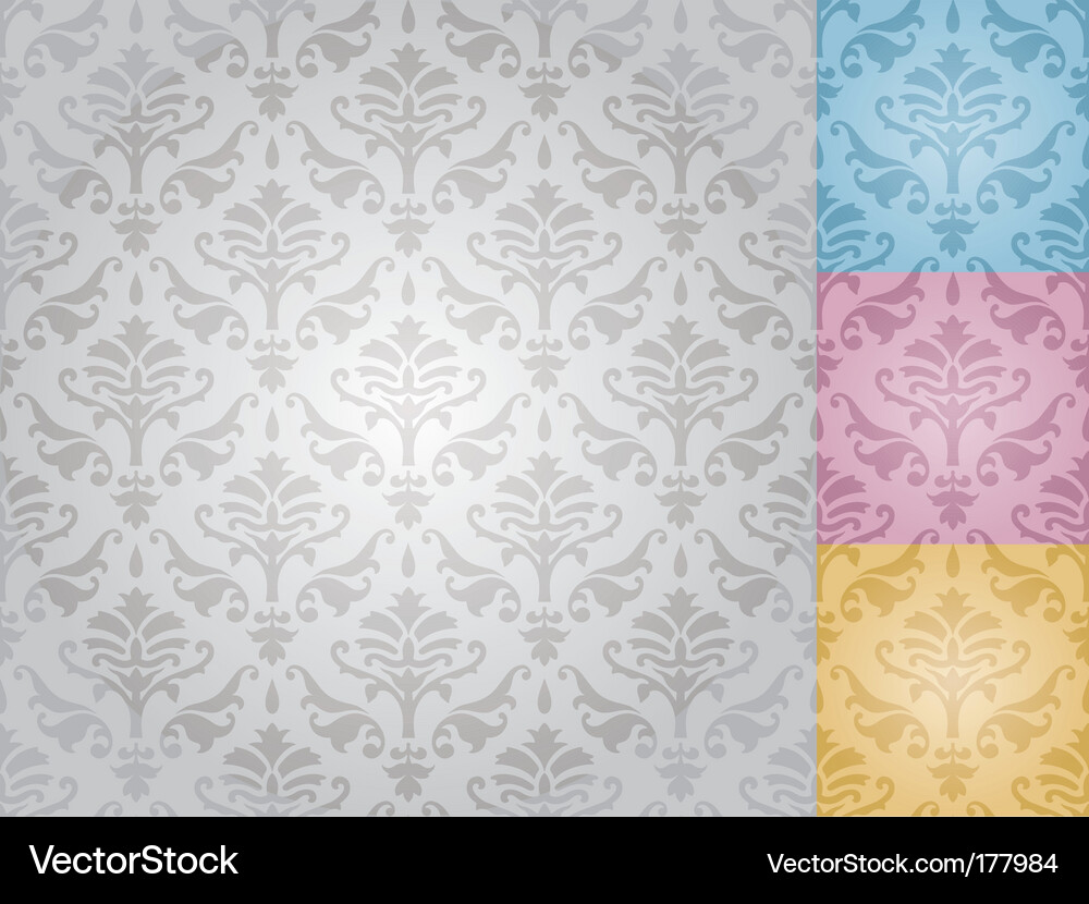 Elegante Damask Muster Vektorbild