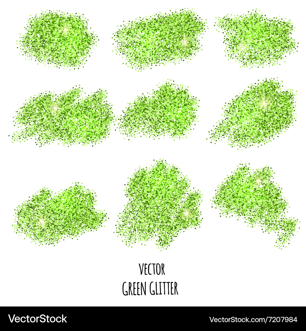 Green glitter background Royalty Free Vector Image