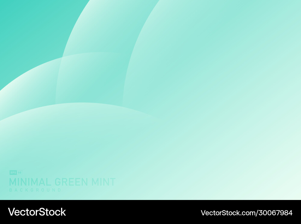 Mint Gradient Circle Pattern Vector Image