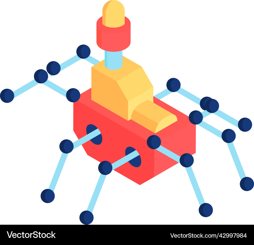 Robot automation legs composition Robot automation legs composition vector image