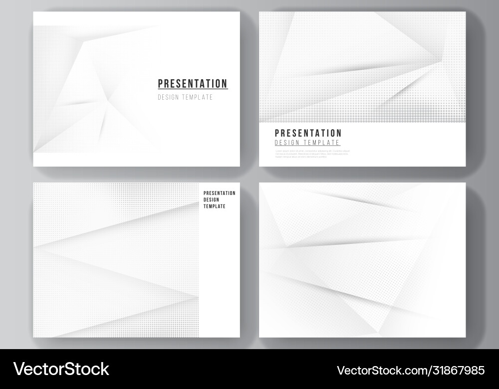 Layout presentation slides design vector image