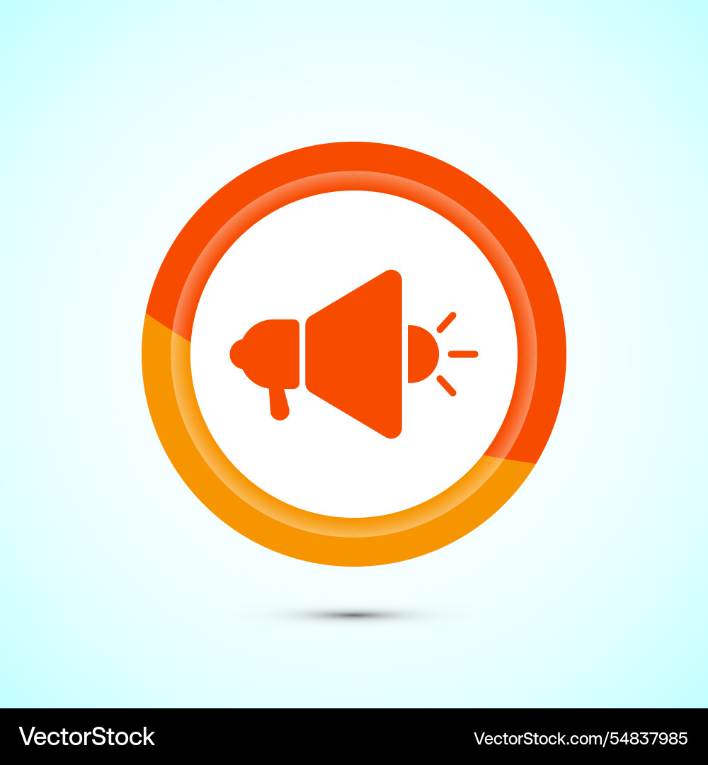 Megaphone icon design loudspeaker shout Vector Image