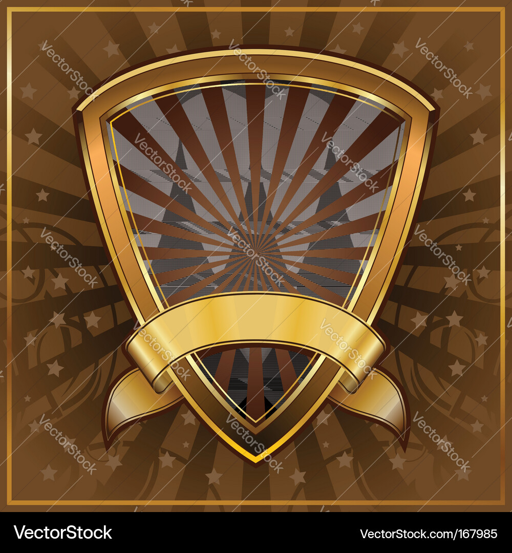 Shield frame Vector Image