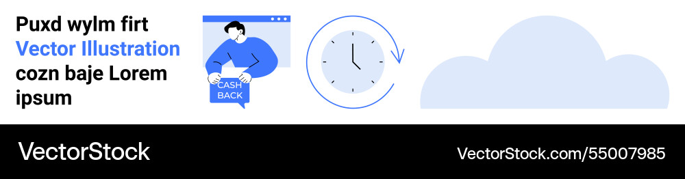 Time management concept with user interface Time management concept with user interface vector image