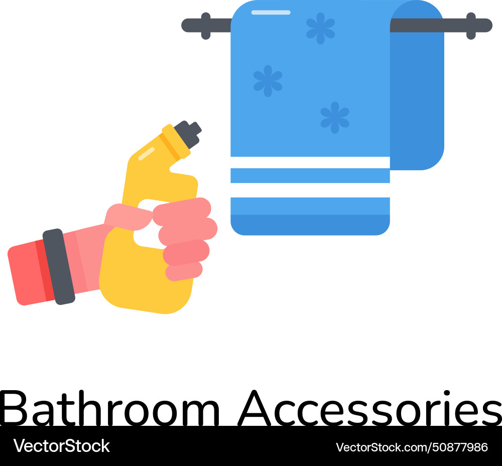 Bathroom accessories Royalty Free Vector Image