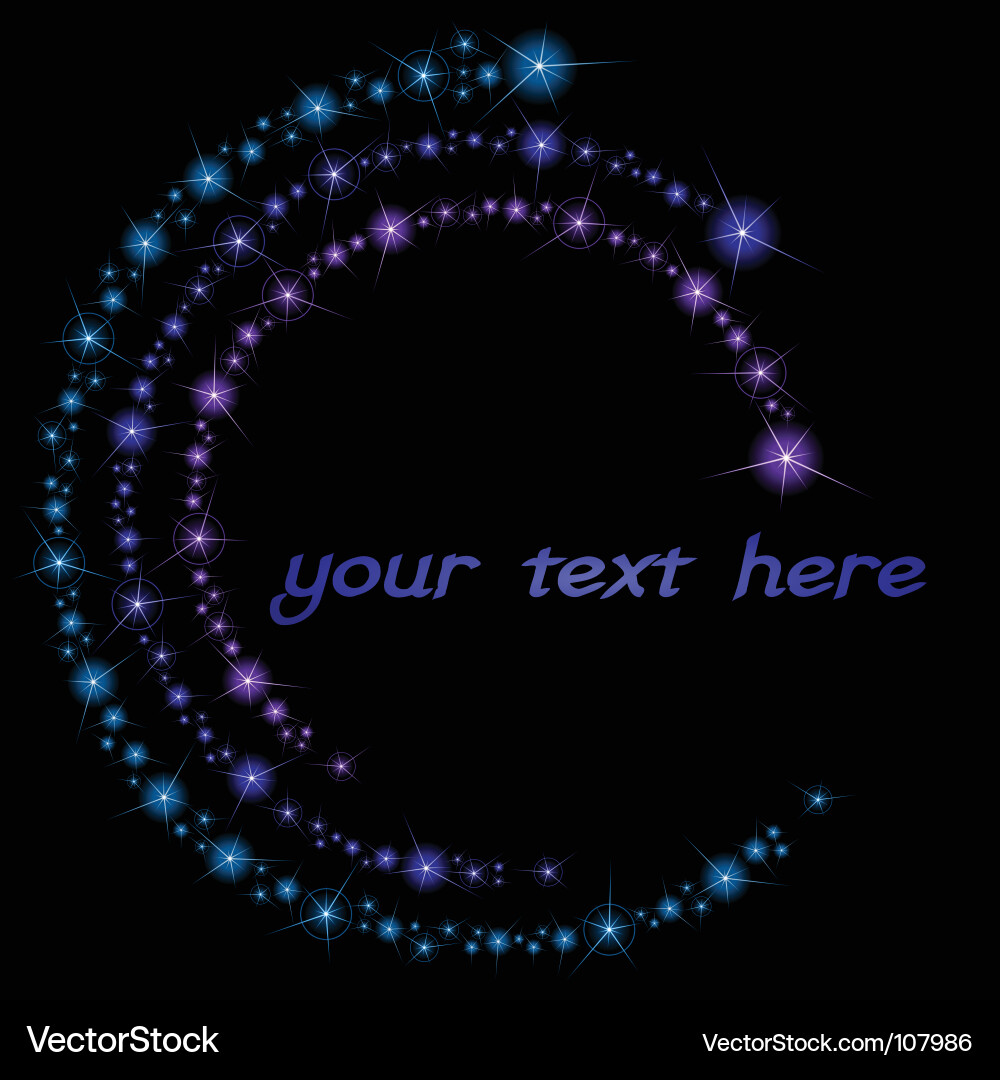 Celestial Swirls Vector Image