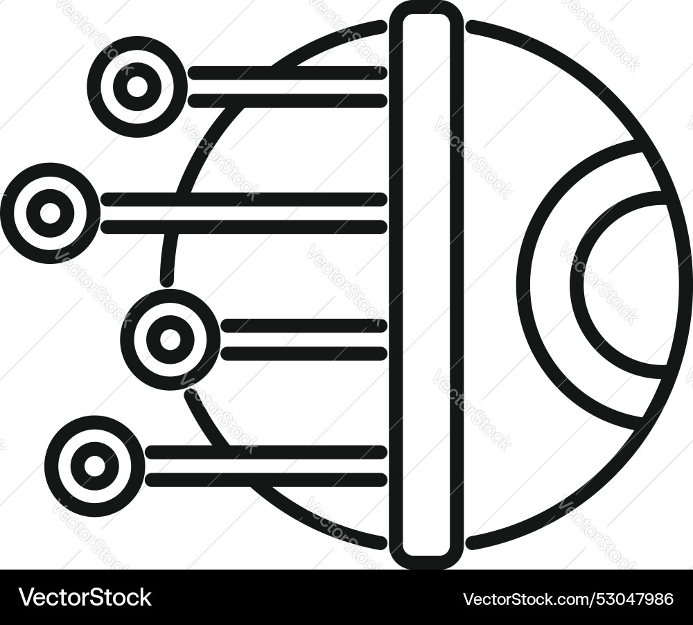 Cyber eye watching system monitoring icon showing Cyber eye watching system monitoring icon showing vector image