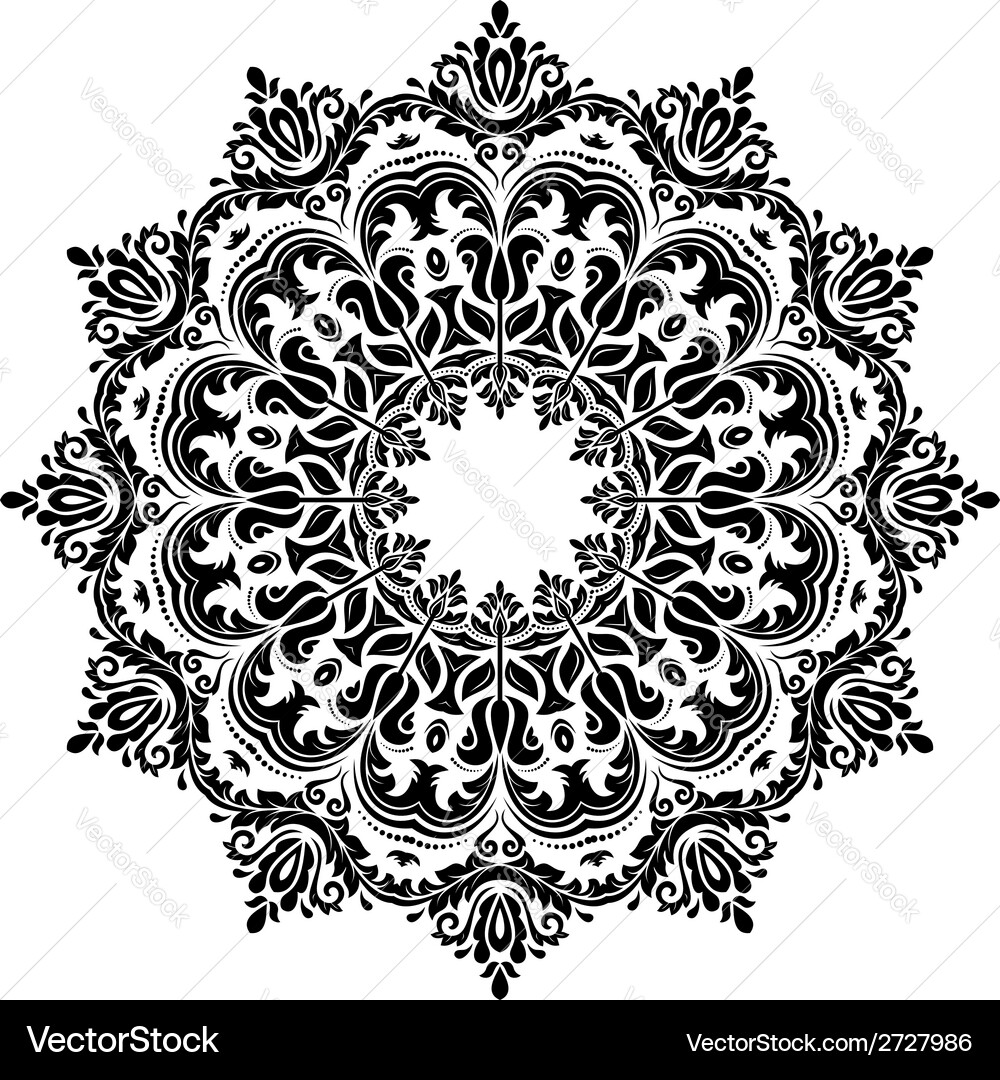 Damask seamless pattern abstract background Vector Image