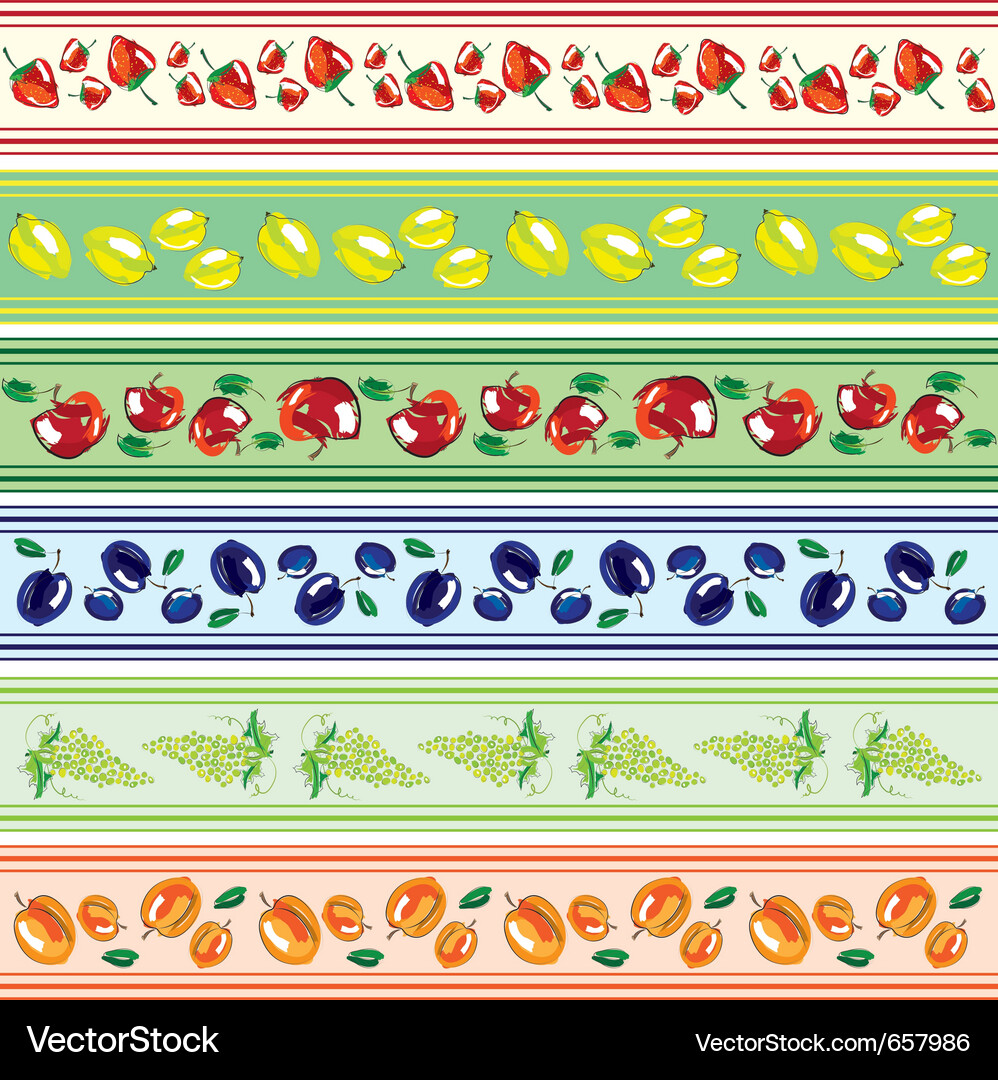 Fruits design elements Vector Image