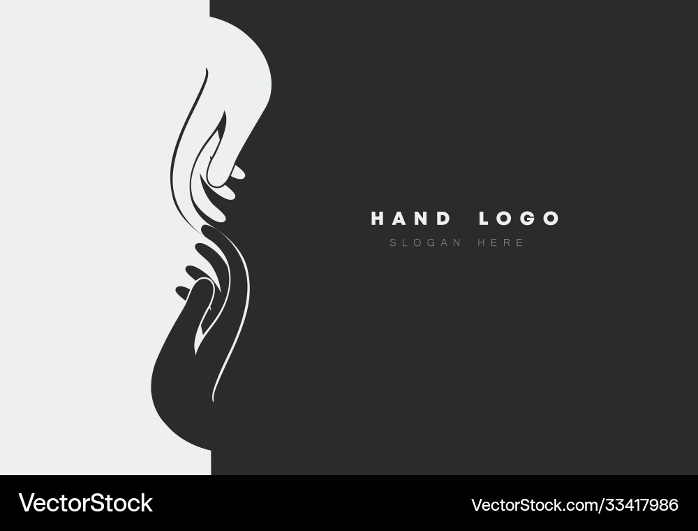 Hands Holding Together - Unity & Support Vector Image
