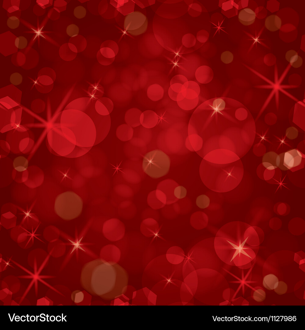 Red Bokeh Sparkle Seamless Background Vector Image
