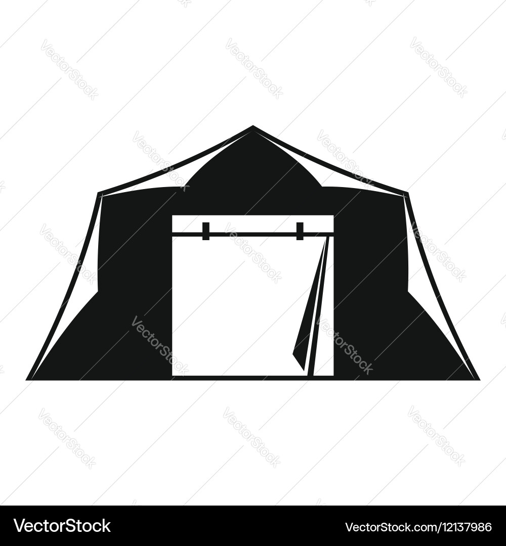 Tent icon simple style Vector Image