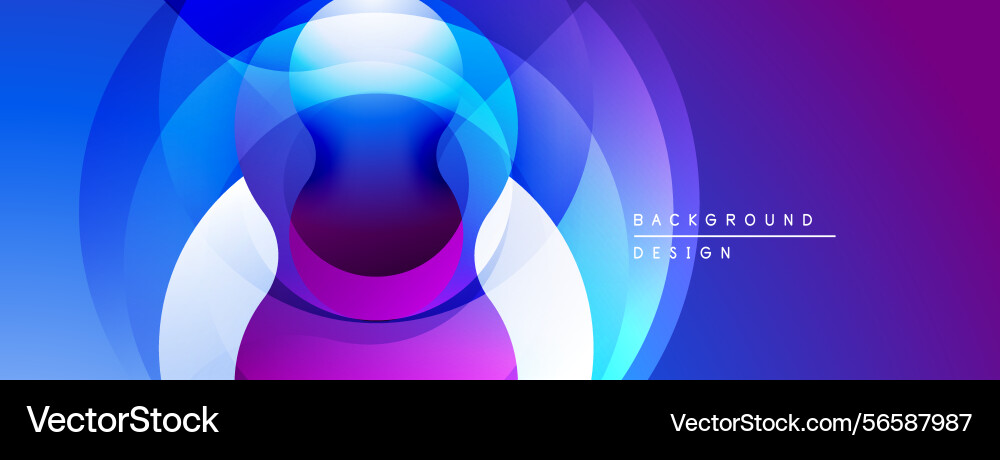 Abstract design features vibrant overlapping Abstract design features vibrant overlapping Vector Image