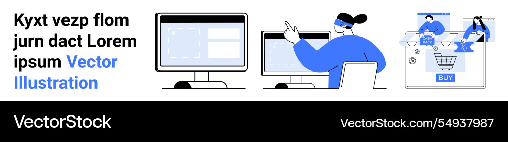 Collaborative teamwork and digital interaction Collaborative teamwork and digital interaction vector image