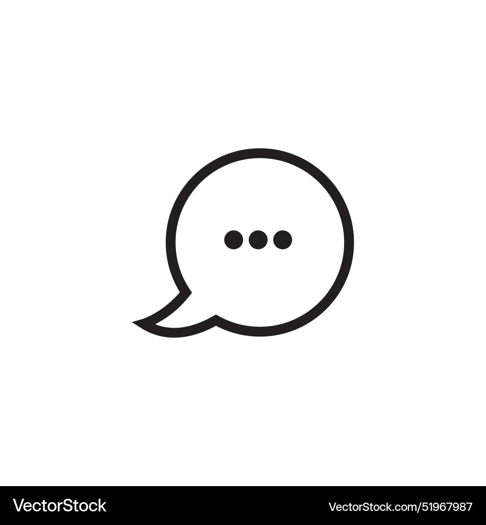 Message icon in flat style with background Vector Image