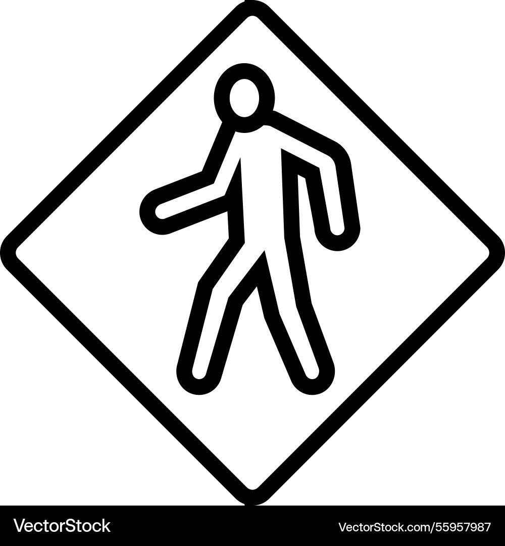 Pedestrians crossing car driving obstacles line Vector Image