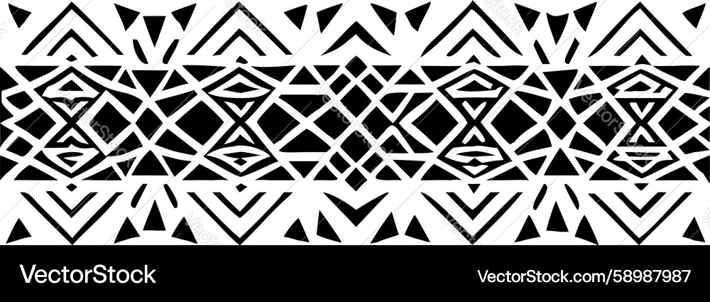 Zigzag Geometric Pattern Vector Image
