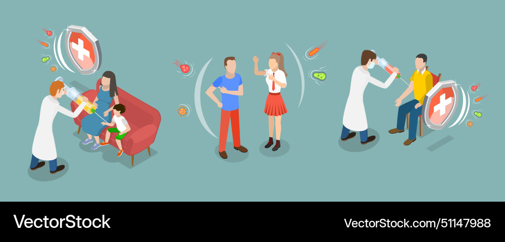 3d isometric flat Royalty Free Vector Image - VectorStock