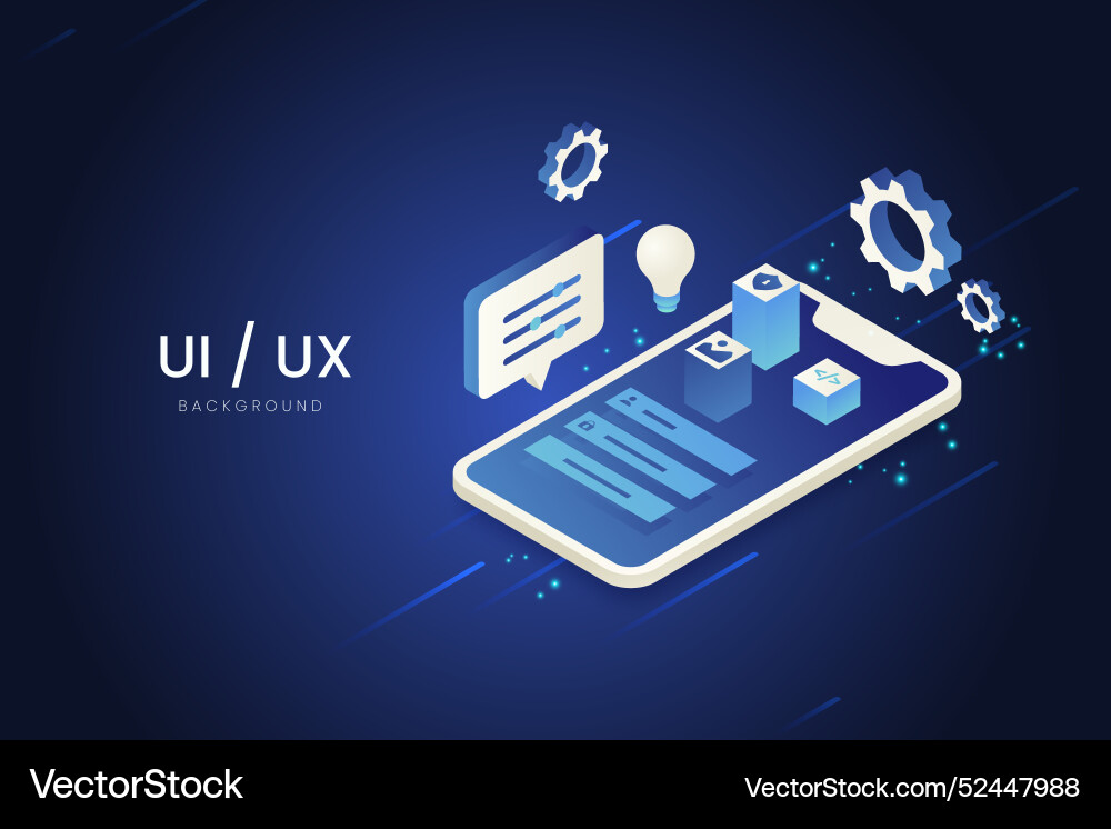 Gradient uiux background vector image