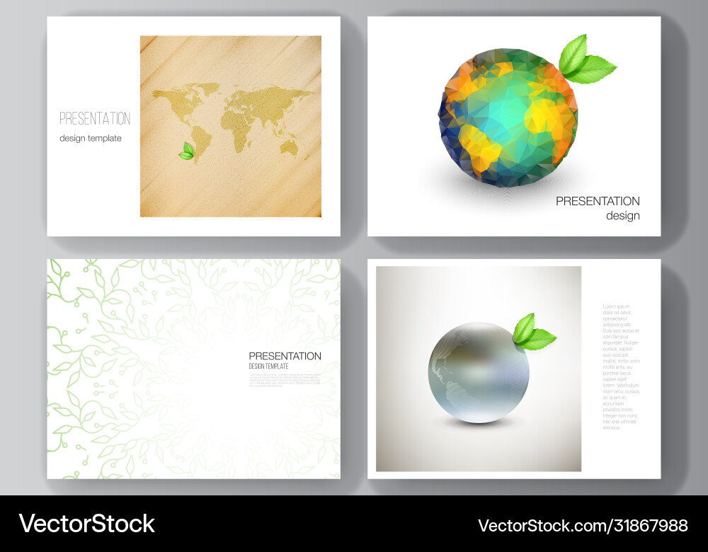 Layout presentation slides design Layout presentation slides design vector image