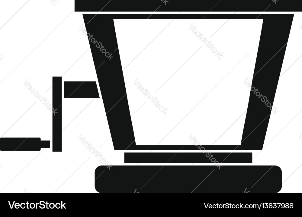 Old grape juicer icon simple style Old grape juicer icon simple style vector image