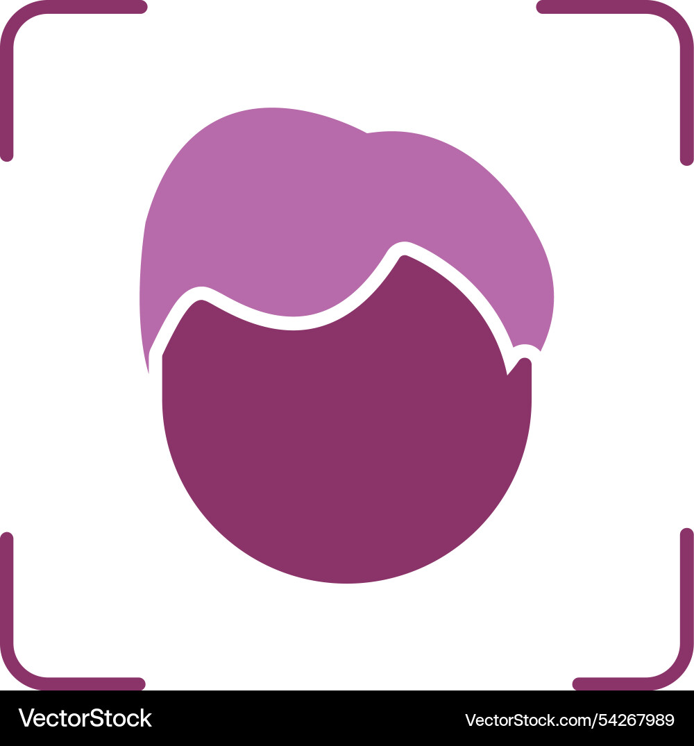 Face scan Vector Image
