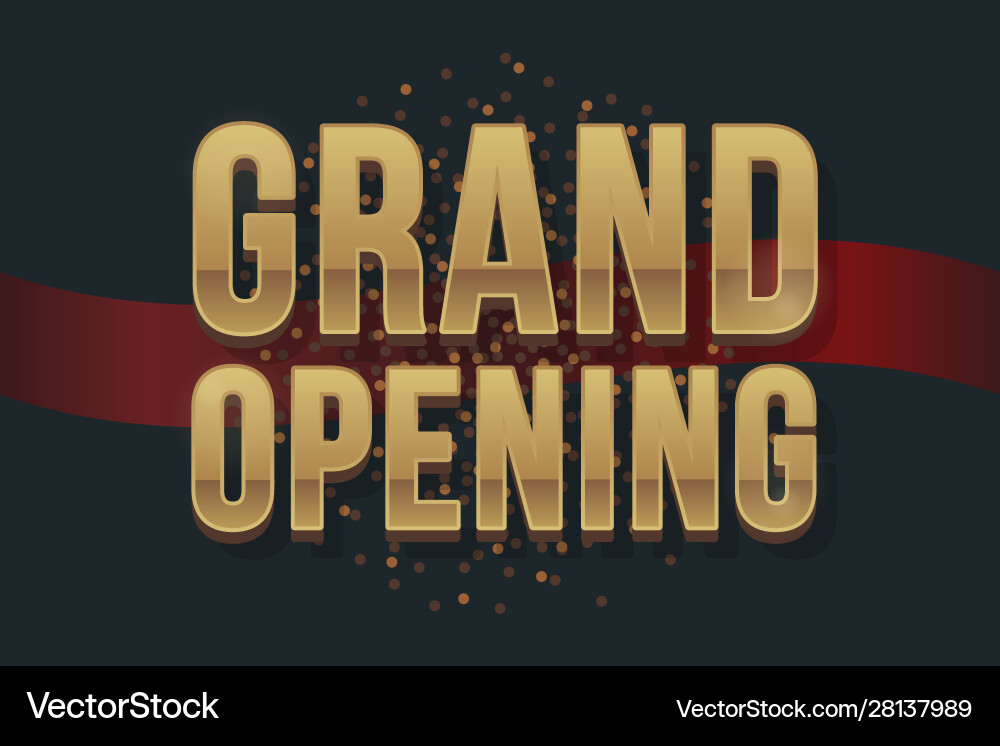Grand opening business startup ceremony Grand opening business startup ceremony Vector Image
