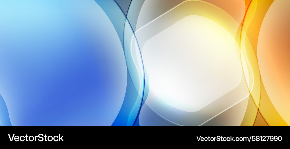 Abstract background features overlapping colorful Vector Image