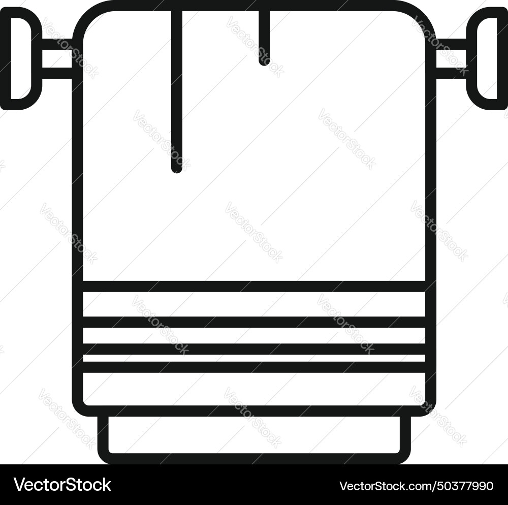 Beauty parlor towel icon outline cosmetic Beauty parlor towel icon outline cosmetic vector image