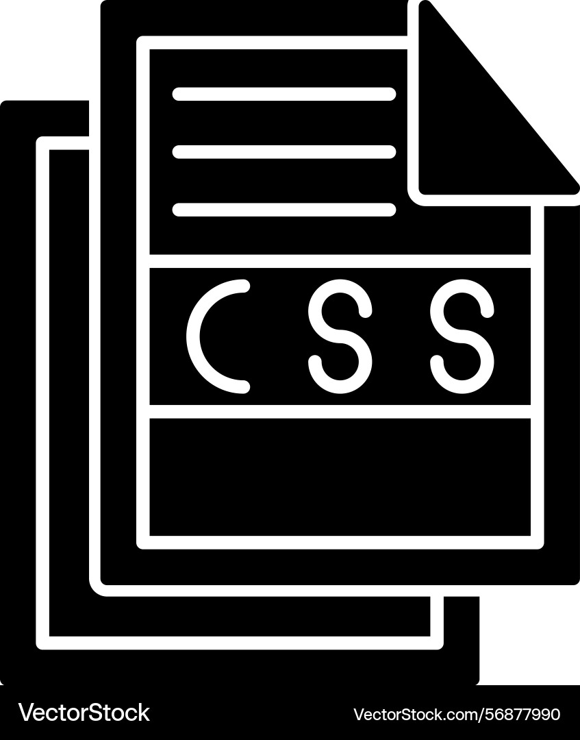 Css file icon Vector Image